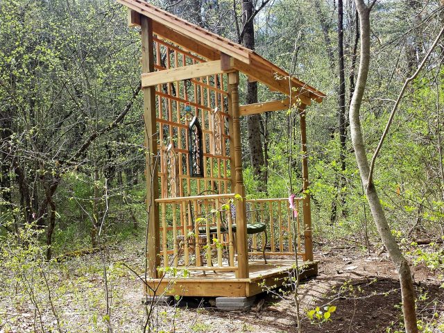 garden shelter in May